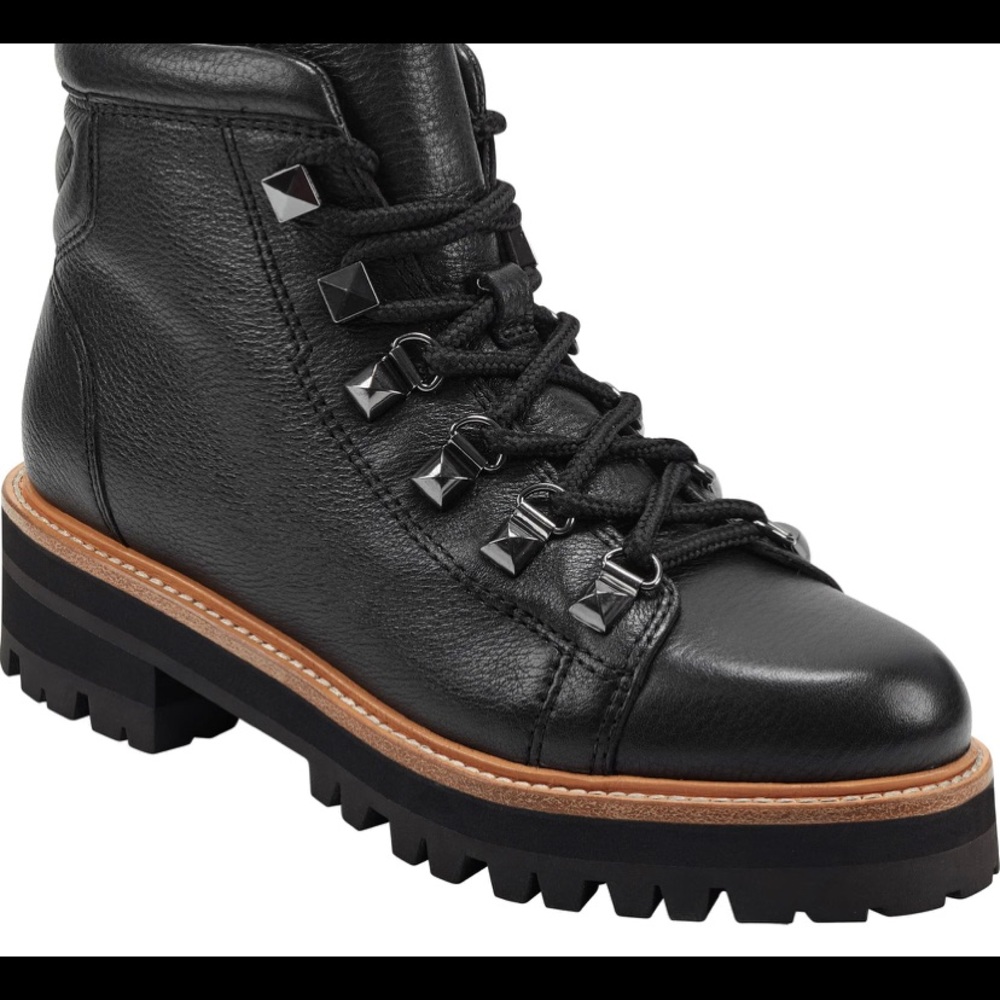 Marc Fisher Black Issy Leather Boot